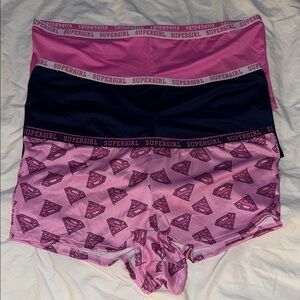NWT DC Comics Supergirl Boyshort Underwear 3-Pack Size XL